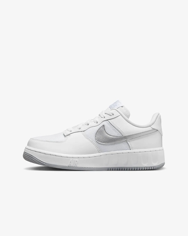 Nike Air Force 1 Unity Hvit Sølv – billige nike adidas sko,air jordan ...